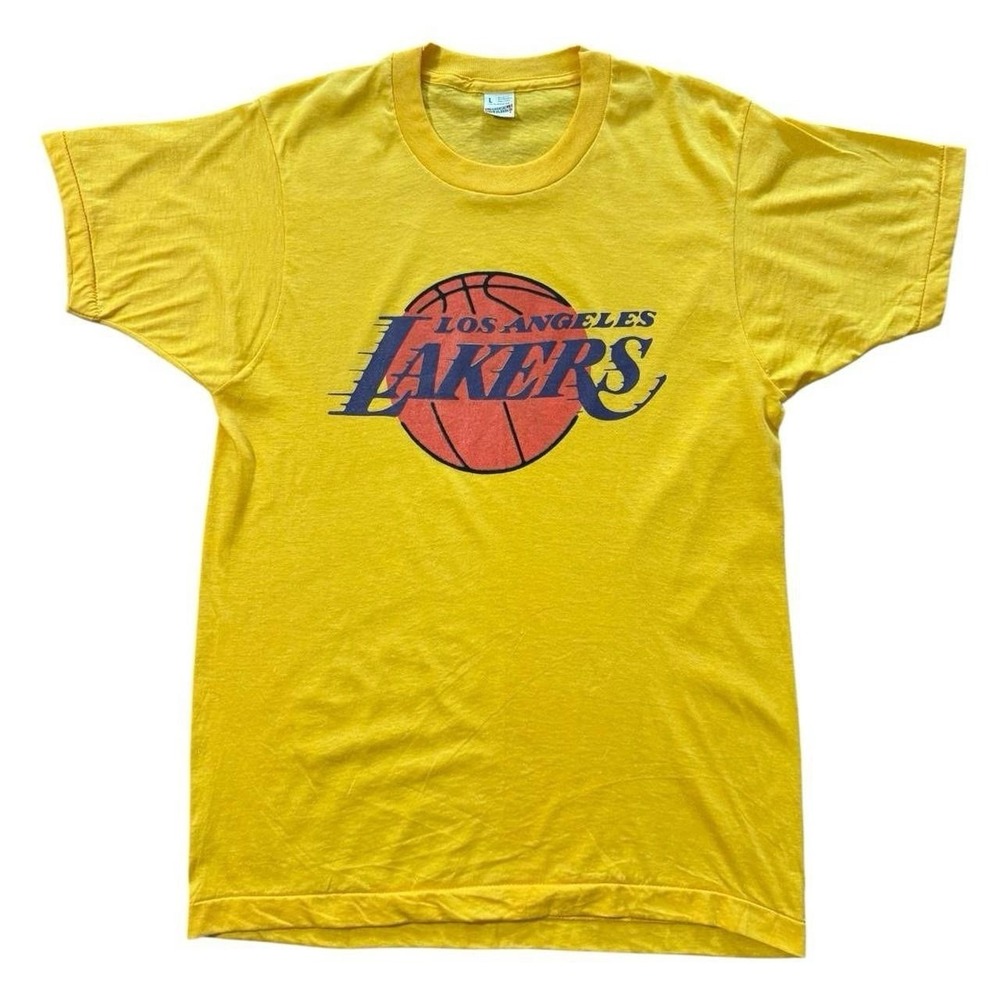 Vintage 70s Screen Stars Los Angeles Lakers NBA Basketball Single Stitch T-shirt